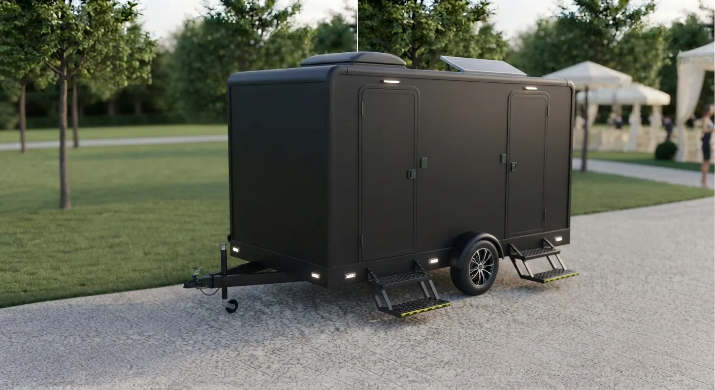 2 Stall Restroom Trailer in Fayetteville, AR