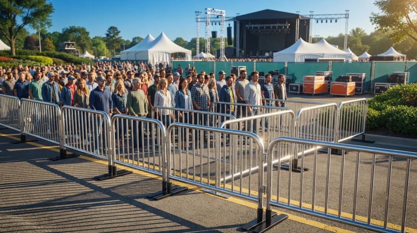 Crowd Control Barrier Rental in Fayetteville, AR