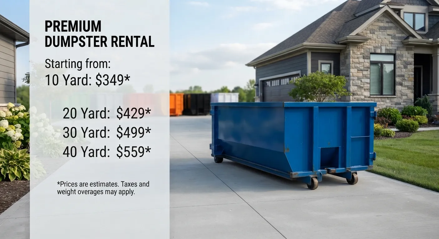 Dumpster Rental Cost in Fayetteville, AR